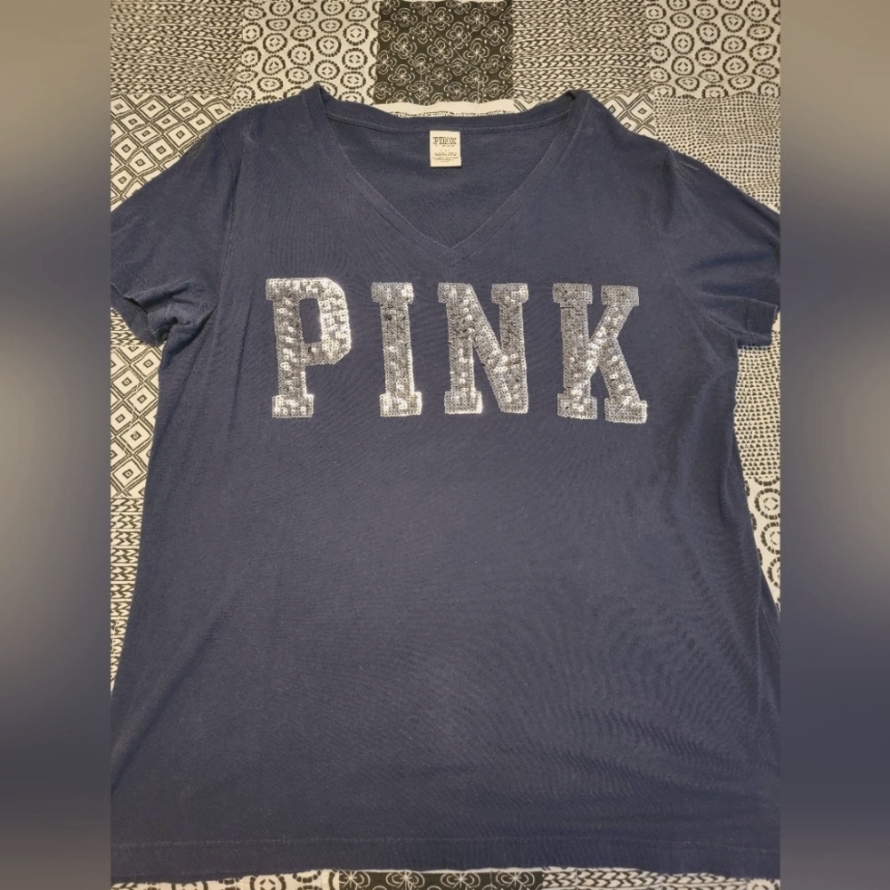 PINK Bling Shirt EUC
